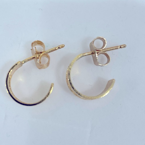 Anthropologie mini open hoop earrings - Picture 3 of 3
